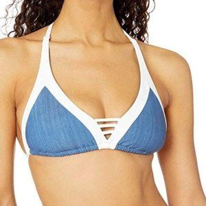 Seafolly Women's Block Party D Triangle Bra Bikini Top Swimsuit SZ 8 USA NWT